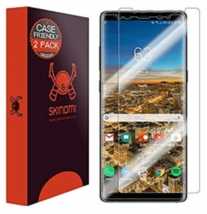 Skinomi case friendly 2pack screen protector for note 8