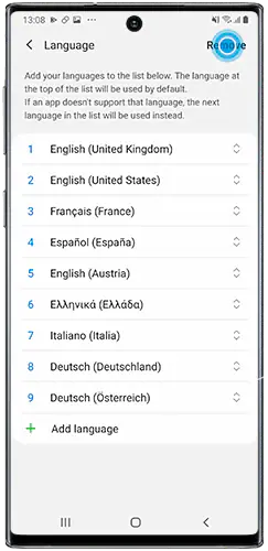 How to change the language on a Galaxy device 11