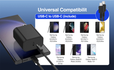 5 Best USB-C Chargers for Samsung Galaxy S25 Edge 1