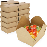Kraft Paper Take out Food Containers